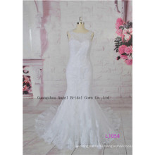 Fairy French Lace Extravagance Beach High Quality Sweetheart Bridal Gown
